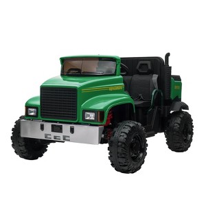 Kids Ride on Car, 24V 4WD Baby Car with Remote Control, 2 Seater Electric Utv Vehicles with 4x200W Motors, Dump Bed, 3 Speeds - 1 of 4