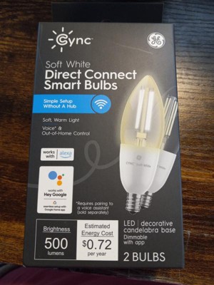 Ge Cync Reveal Smart Light Bulbs, Full Color, Bluetooth And Wi-fi Enabled :  Target