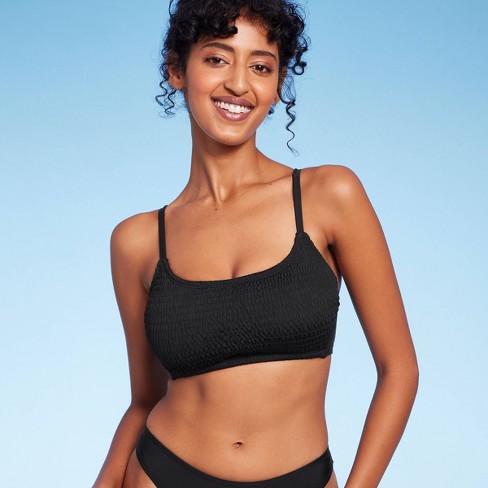 Women's Bralette Bikini Top - Wild Fable™ Black XL