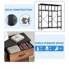 Fabric Dresser  with 9 Drawers ,Storage Organizer Unit for Living Room, Hallway ,Sturdy Steel Frame, Wooden Top - 3 of 4