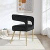 Elegant Hollow Backrest Velvet Chair – Perfect for Small Spaces, Comfortable and Easy to Assemble - 4 of 4