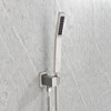 SEVOBAL Shower Faucets, Square Rain Shower Head with Handheld Showerhead and Hose for Complete Bathroom Shower System, Silver, 17.3"*14.2"*7.1" - 3 of 4