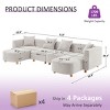 VANOMi Boucle Sectional Sofa with Toss Pillows - 2 of 4