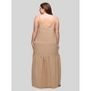 24seven Comfort Apparel Plus Size Lightweight Spaghetti Strap Pocket Maxi Dress - 3 of 4