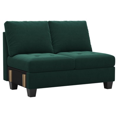 Belffin Modular Velvet Tufted Long Seat
