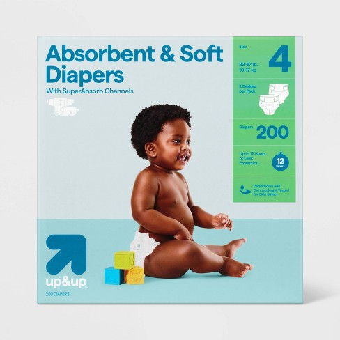 Disposable Diapers - Size 4 - 200ct - Up&amp;up™ : Target