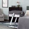 Delta Children Simmons Kids' By The Bed City Sleeper Bassinet for Twins - Gray - 2 of 4