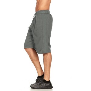 Mens Moisture Wicking Athletic Basketball & Gym Workout Shorts with Pockets - 1 of 2