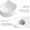 Hrinhom 15.8" W Bathroom Sink Above Counter,Modern Porcelain Vessel Sink Without Faucet - 2 of 4