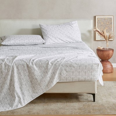 Patina Vie Floral Printed Vintage Wrinkle Resistant Sheet Set