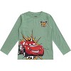 Disney Cars Lightning McQueen Boys 3 Pack Long Sleeve Shirt for Toddler and Big Kids - 2 of 4