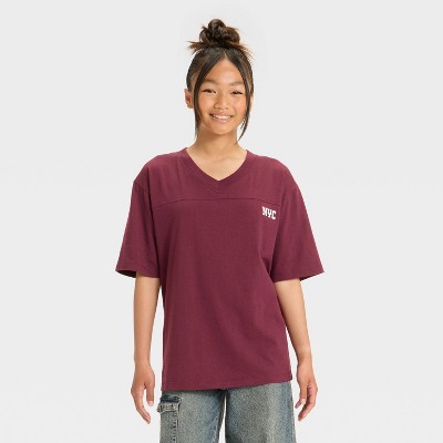 Girls' Jersey Oversized Graphic T-Shirt - art class™