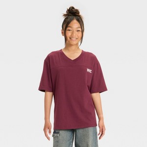 Girls' Jersey Oversized Graphic T-Shirt - art class™ - 1 of 4