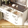 Dresser for Bedroom, Farmhouse Dresser with 9 Drawer, Chest of Drawer with Wooden Legs for Bedroom, Living Room, Hallway - 4 of 4