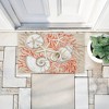 Stupell Industries Coral & White Shells Printed Outdoor Door Mat, design by Paul Brent, 18"x30" - 3 of 4