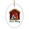 True Story Nativity Plaid Birth of Christ Ornament| OrnamentallyYou - 4 of 4