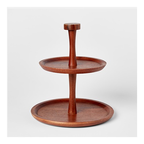 Wood 2-Tier Signature Serving Stand - Threshold™
