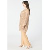Roaman's Women's Plus Size Sequined Lace Jacket Pant Set - 4 of 4