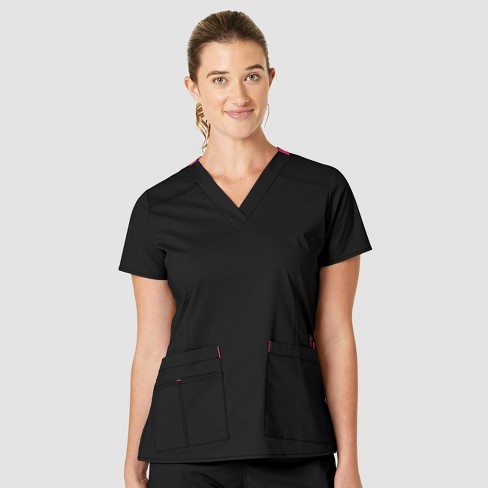 PRO Womens 4 Pocket Notch Neck Scrub Top – Wink Scrubs