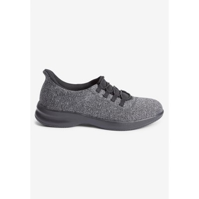 Женские кроссовки Comfortview The Dina Effortless Entry Step-In Sneaker - 10 WW, Black (Wide Widths Available) — фото 6