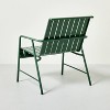 Slat Metal Outdoor Patio Club Chairs (Set of 2) - Green - Hearth & Hand™ with Magnolia: Steel Frame, Rust-Resistant, Farmhouse Style - 4 of 4