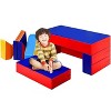Costzon 4-in-1 Convertible Foam Climber Set for Climbing, Crawling & Sliding, 8-Piece Colorful PU Soft Zone for Babies & Preschoolers (Assorted) - 2 of 4