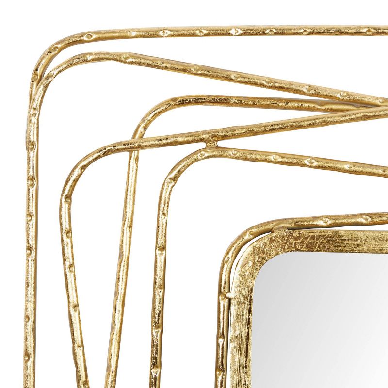 Metal Wall Mirror with Thin Metal Rectangle Frame Gold - Olivia &#38; May, 6 of 18