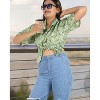 HAPPY BAY Hawaiian Shirts Womens Summer Button Down Beach Party Shirt Casual Blouses Short Sleeve Tropical Vacation Button Up Shirts - 3 of 4