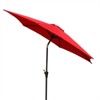 Okak 8.8 FT Outdoor Patio Umbrella with Push Button Tilt and Resin Square Base Market Table Umbrella with Crank Lift for Pool Deck Garden - 2 of 4