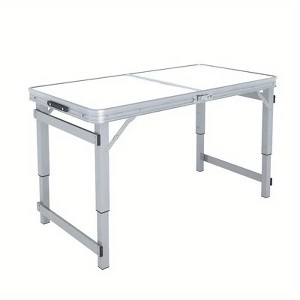 VYNXARIA Outdoor portable folding table large,White - 1 of 4