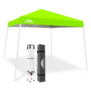 EAGLE PEAK Slant Leg Pop-up Canopy Tent Easy One Person Setup Instant Outdoor Beach Canopy Folding Portable Sports Shelter - 1 of 4