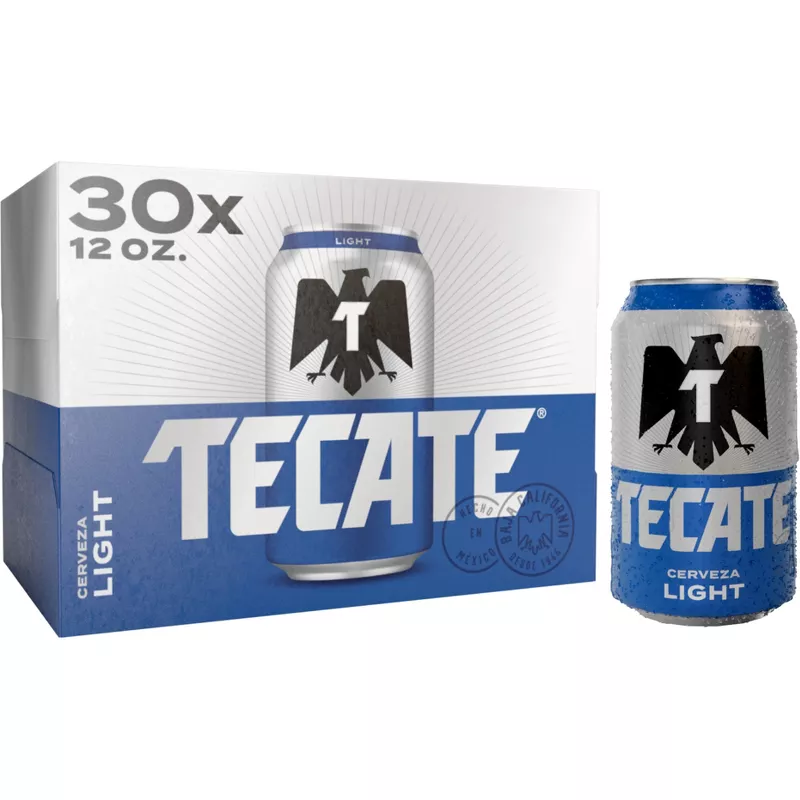 Tecate Light Mexican Lager Beer 30pk