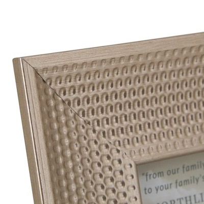 Champagne Gold Honeycomb 5" x 7" Tabletop Photo Frame