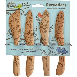 Talisman Designs Beechwood Spreaders, Nature Collection, Set of 4 - 1 of 1