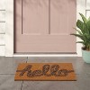 1'4"x2'4" 'Hello' Coir Doormat Blue - Room Essentials™ - 2 of 4