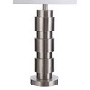 Modern Layered Base Table Lamp Brushed Steel - StyleCraft - 3 of 4