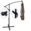 CAVINAS 10x6.5 FT Cantilever Patio Umbrella with Lights, Offset Hanging Design with Base, Commercial Grade Shade for Pergolas - 3 of 4