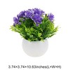 Unique Bargains Artificial Plants Semi-circle Lotus Bowl Plastic 3.74"x3.74"x10.63" 1 Pc - 3 of 4