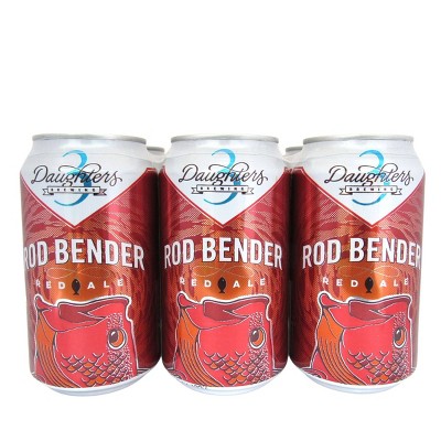 3 Daughters Rod Bender Red Ale Beer - 6pk /12oz Cans
