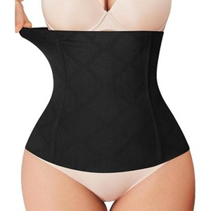 Nebility™ Women’s High-Waist Trainer - Seamless Tummy Control Cincher Body Shaper Belt - 1 of 4