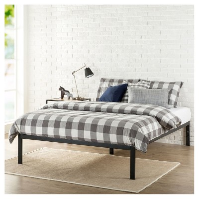 Modern Studio Metal Platform Bed 1500 Black - Zinus : Target