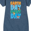 Girls' - Paw Patrol - Earth Every Day Graphic Short Sleeve Fleece Dress - 2 of 4