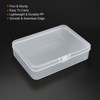 Unique Bargains Plastic Rectangular Storage Case with Hinged Lid 4 Pcs - 4 of 4