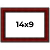 PosterPalooza | Photo Size Weathered Red Picture Frame - UV Acrylic, Foam Board Backing, Hanging Hardware - 2 of 4