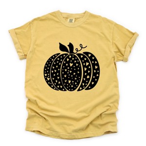 Simply Sage Market Heart Pumpkin Garment Dyed Tee - 1 of 4