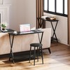 Long Narrow Console Table for Living Room, 2-Tier Farmhouse Sofa Table Behind Couch, Industrial Entryway Table with Storage Shelf - 3 of 4