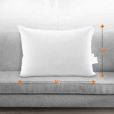 King Size White Hypoallergenic Polyester Pillows Set of 2