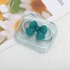 Unique Bargains Integrated Bow Contact Lens Case Green 1 Set - 4 of 4