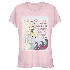 Juniors Womens Elf Swirly Twirly Gumdrop Journey T-Shirt - 1 of 3