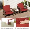 Pellebant Patio Chair Cushions Waterproof for Outdoor Furniture with Removable Cover Deep Seat & Back Cushion - 4 of 4